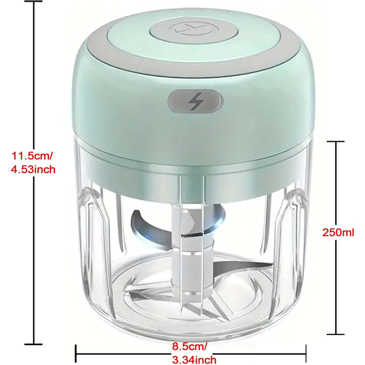 Rechargeable Electric Food Chopper with 250ML Container