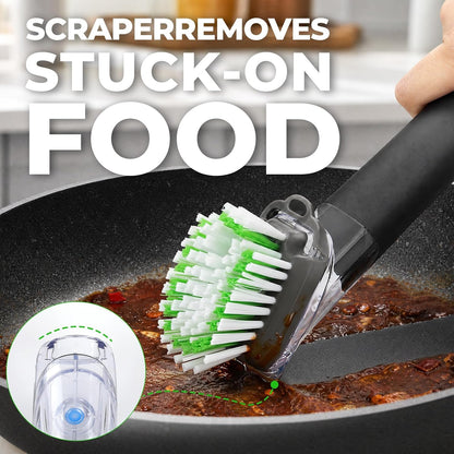 Heavy-Duty Pot and Pan Cleaning Brush – Kitchen Dish Scrub Brush