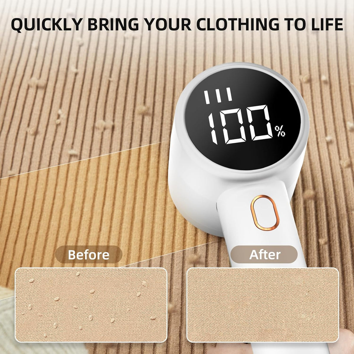 Rechargeable Electric Fabric Shaver – Portable Lint and Pilling Remover for Clothes & Upholstery