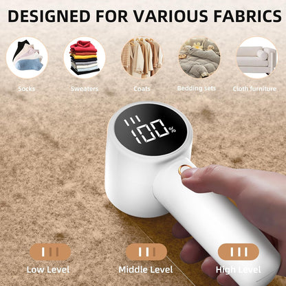 Rechargeable Electric Fabric Shaver – Portable Lint and Pilling Remover for Clothes & Upholstery