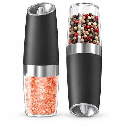 Automatic Electric Salt and Pepper Grinder Set – Adjustable Coarseness with LED Light
